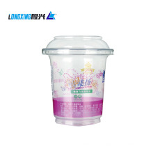 Plastik PP 10 Unzen Eiscreme Tasse mit Haustierdeckel